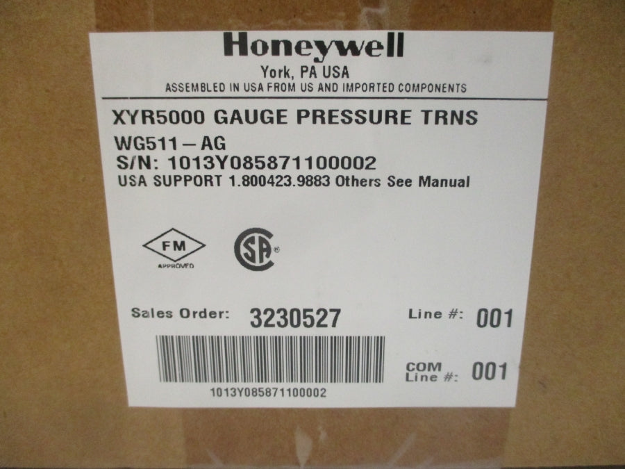 HONEYWELL WG511-AG 0-30PSI NSMP