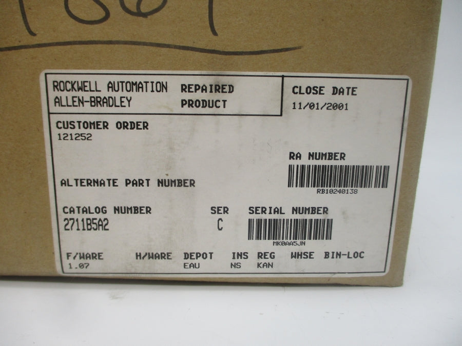 INDUSTRIAL SPARE PART 2711-B5A2 SER. C F/W 1.07 85-264VAC REV. B REMAN
