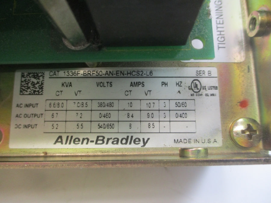 INDUSTRIAL SPARE PART 1336F-BRF50-AN-EN-HCS2-L6 SER. B UNMP