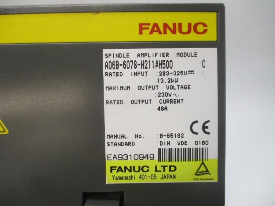 FANUC A06B-6078-H211#500 283-325V 48A UNMP
