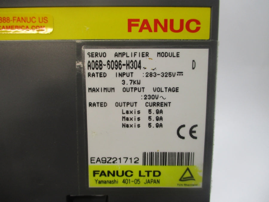 FANUC A06B-6096-H304 283-325V 5.9A UNMP
