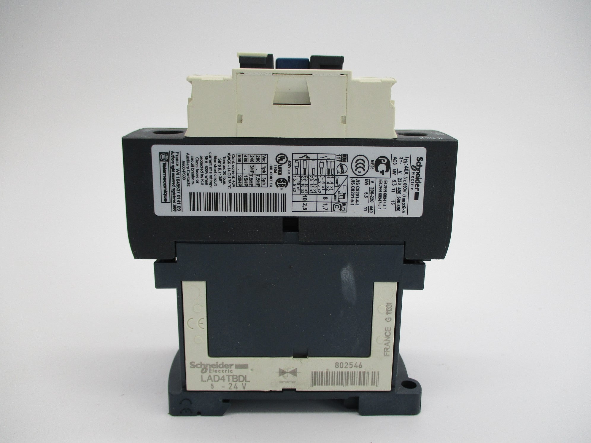 SCHNEIDER ELECTRIC LC1D25BD 24VDC (AS PICTURED) NSNP