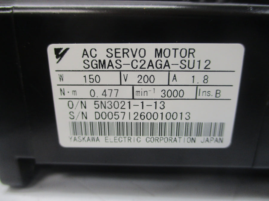 YASKAWA SGMAS-C2AGA-SU12 200VAC 1.8A NSMP