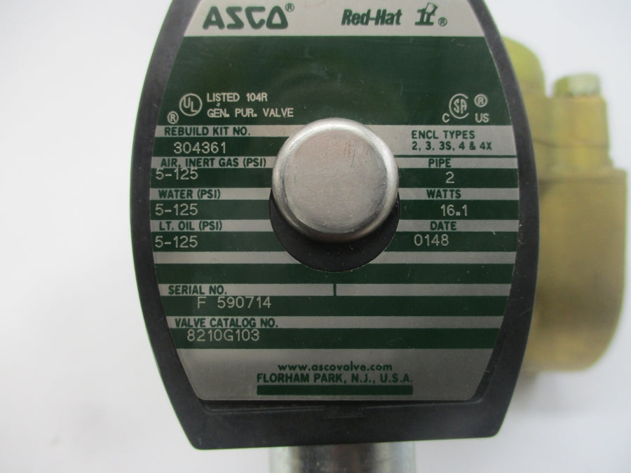 ASCO 8210G103 120V 5-125PSI 2" NSNP