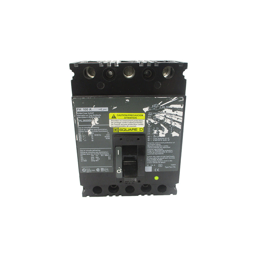 SQUARE D FHL36000M 600V 100A UNMP