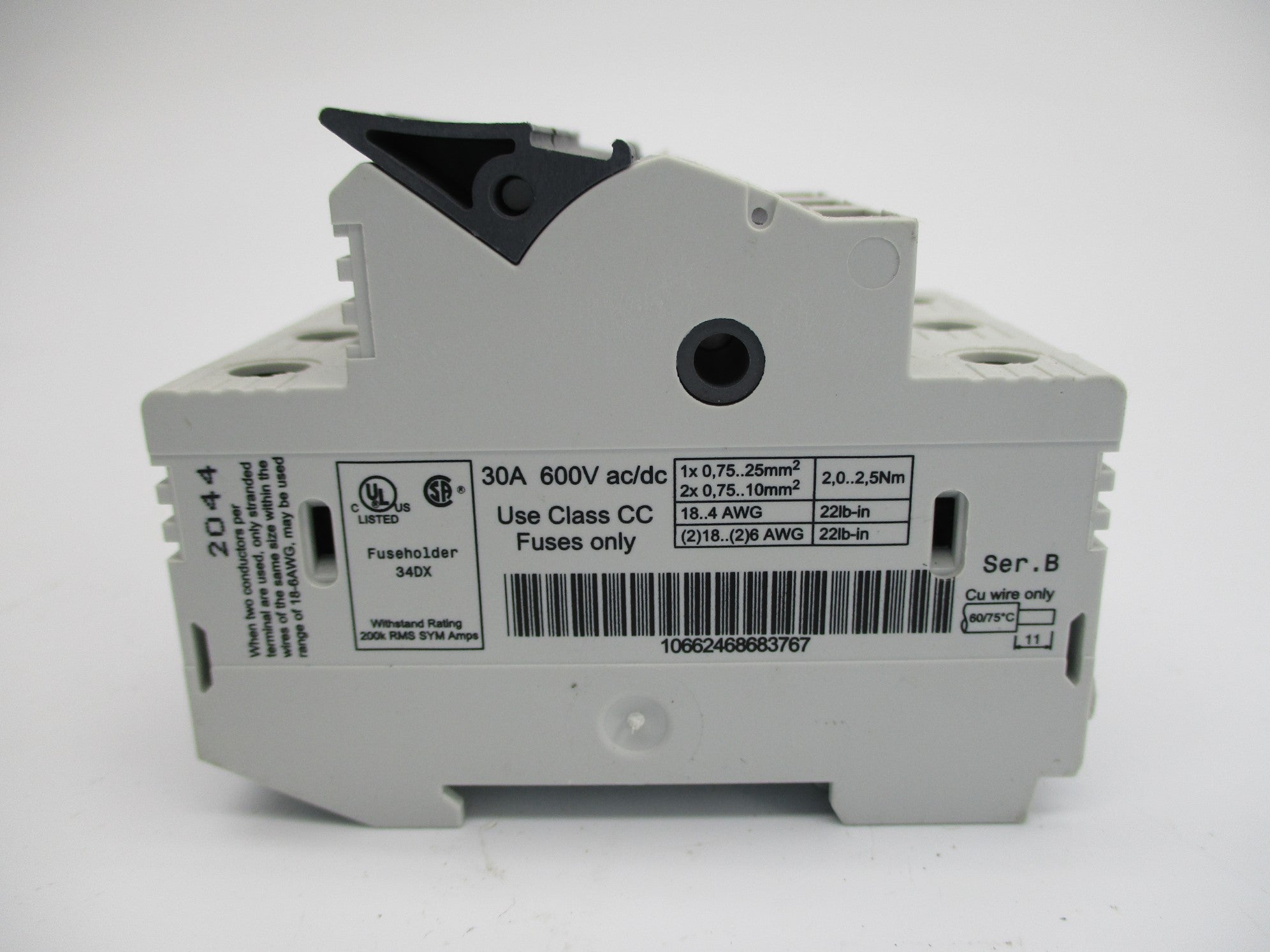 ALLEN BRADLEY 1492-FB3C30 SER. B 600V 30A NSNP