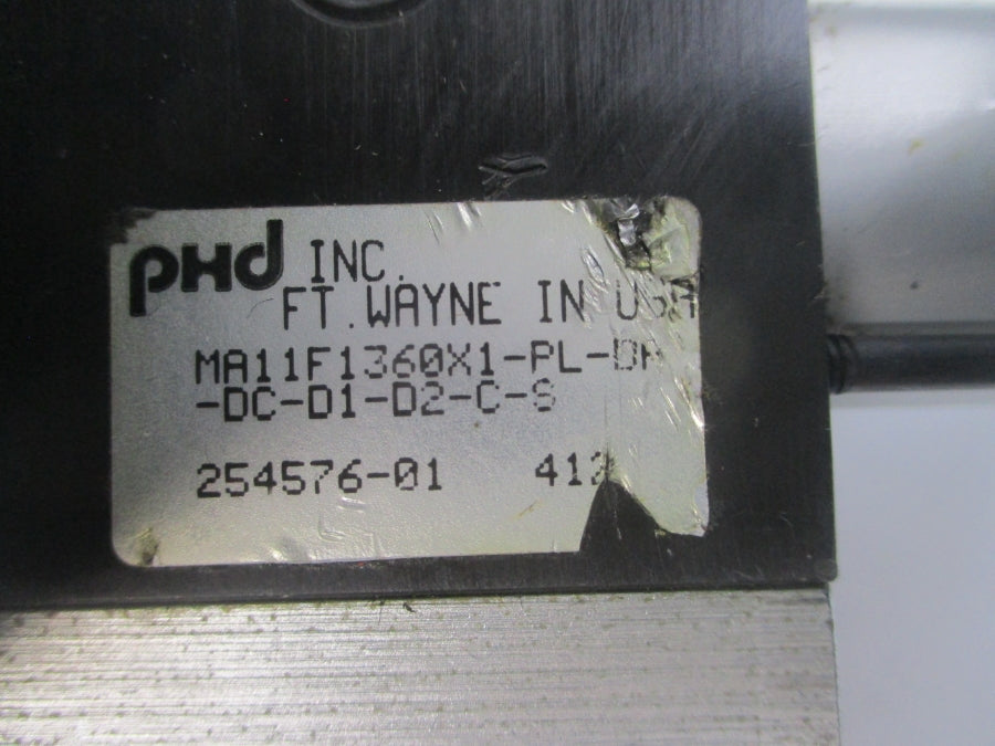 PHD MA11F1360X1-PL-DP-DC-D1-D2-C-S 254576-01 UNMP