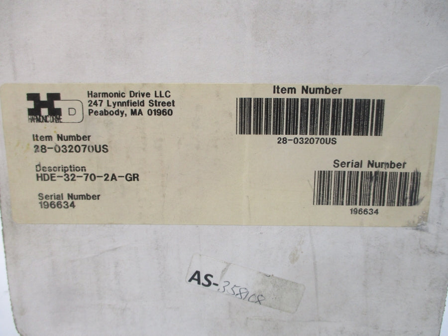 HARMONIC DRIVE 28-032070US HDE-32-70-2A-GR NSMP