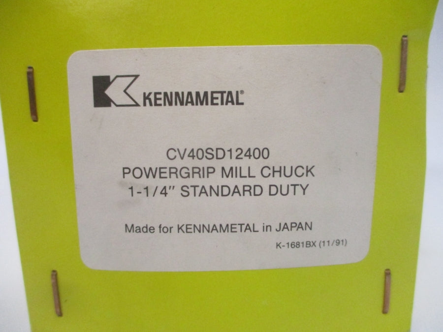 KENNAMETAL CV40SD12400 1-1/4" NSMP
