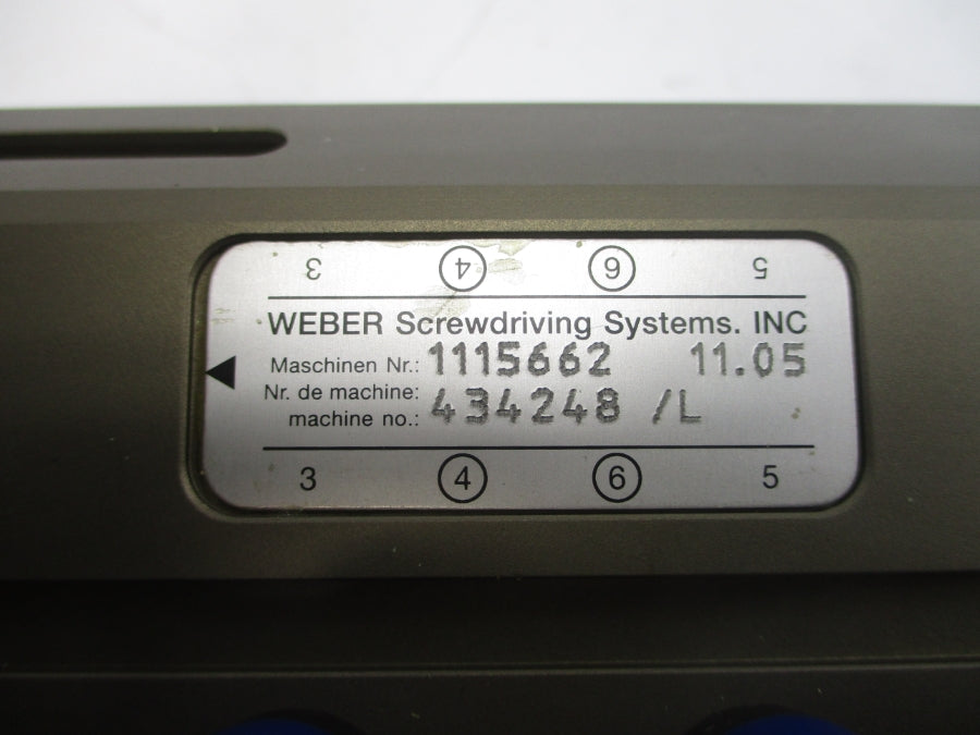 WEBER SCREWDRIVING SYSTEMS 434248/L 1115662 NSNP