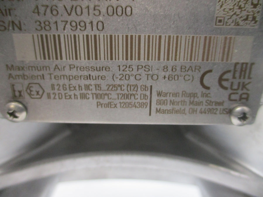 VERSAMATIC E1AA2R229C-ATEX 125PSI NSNP