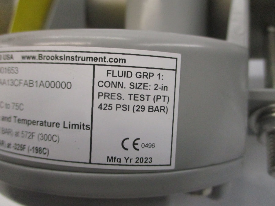 BROOKS INSTRUMENT 3809GAA13CFAB1A00000 275PSI 2" NSNP
