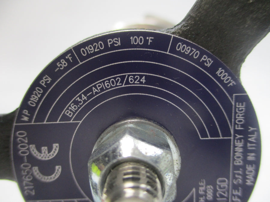 BONNEY FORGE HL38L-NACE-LE 1920PSI 1" NSNP