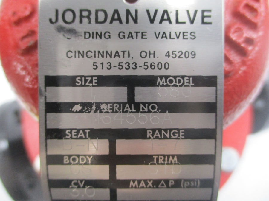 JORDAN VALVE 58G 285PSI 1" NSNP