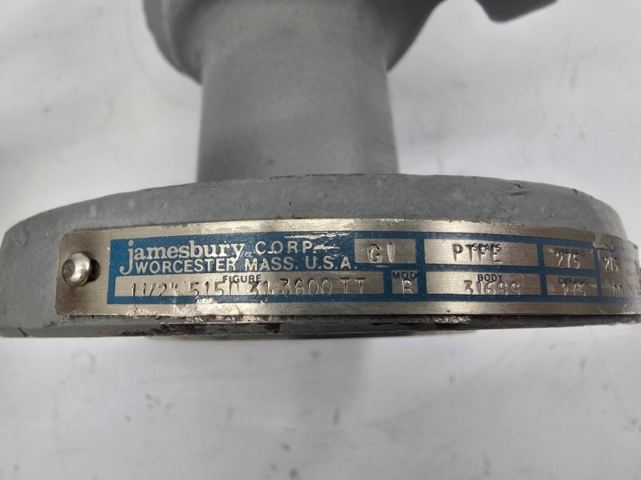 JAMESBURY 5150313600TT 275PSI 1-1/2" (NO HANDLE) NSNP