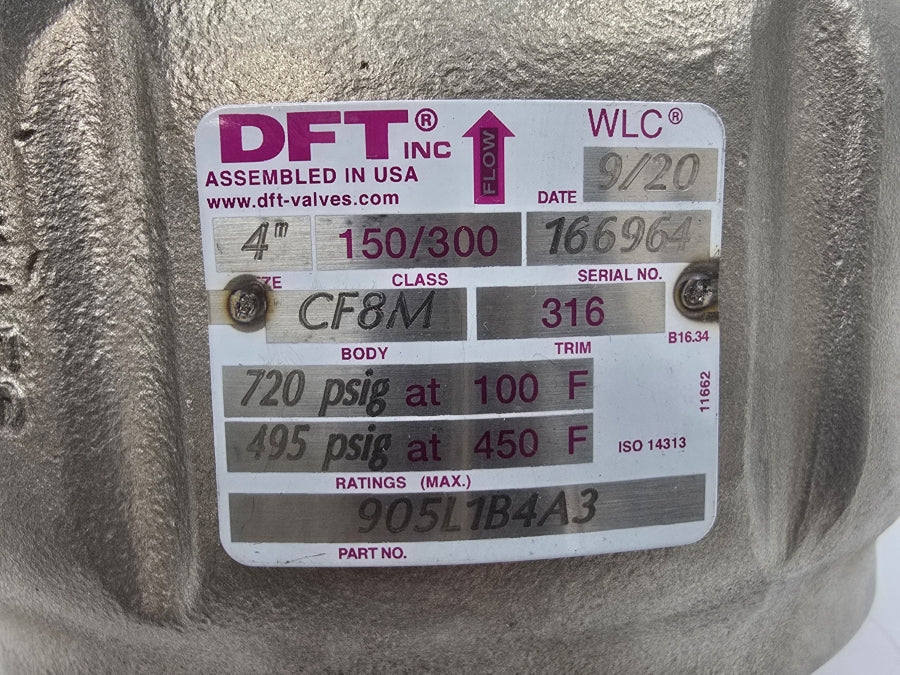 DFT 905L1B4A3 495/720PSI 4" NSMP