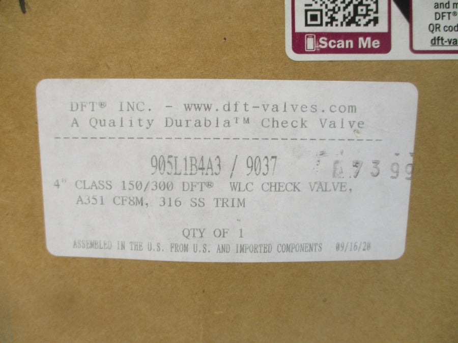 DFT 905L1B4A3 495/720PSI 4" NSMP