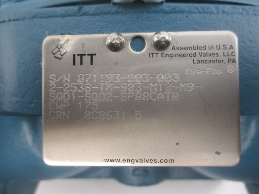 ITT 2-2538-TM-903-M10-M9-SQD1-SQD2-SP88CATB 2" NSNP