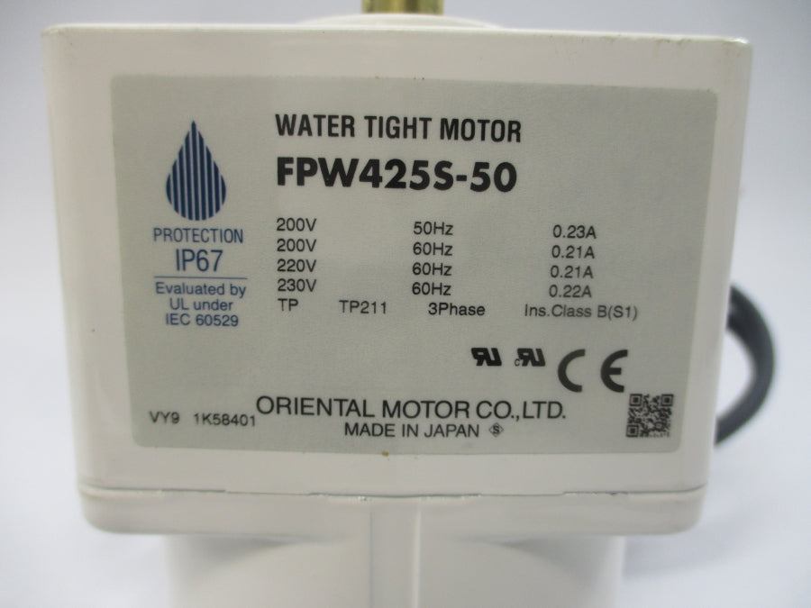 ORIENTAL MOTOR FPW425S-50 200-220/230V 0.21-0.22/0.23A NSNP