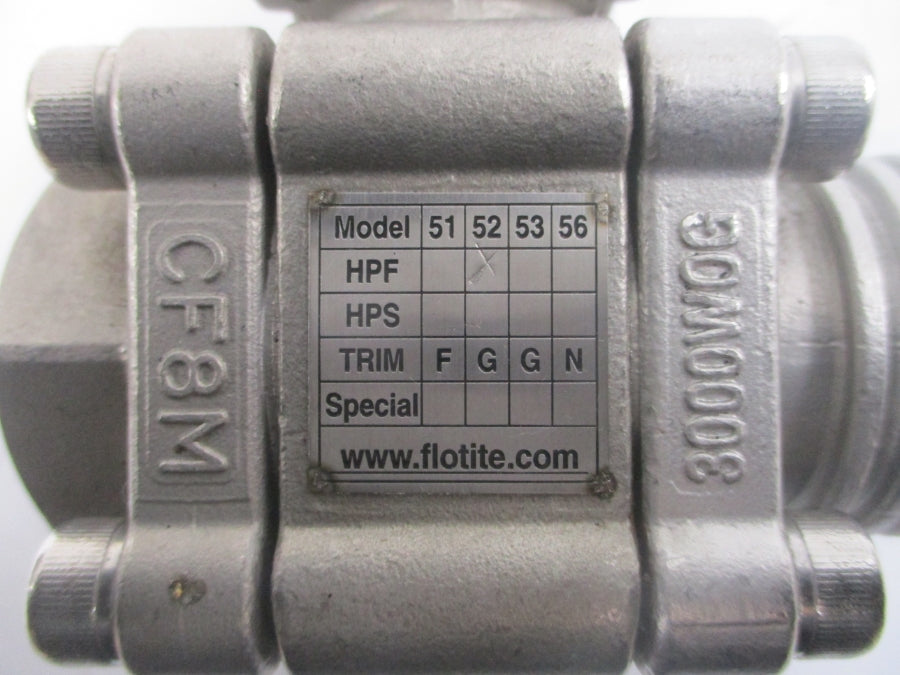 FLOTITE 52 3000WOG 316-CF8M 3/4" NSNP
