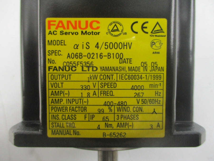 FANUC A06B-0216-B100 330VAC 1.8A (AS PICTURED) NSNP