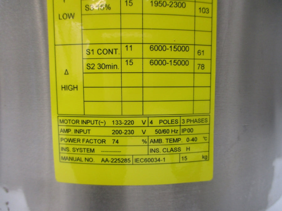 FANUC A06B-1671-B120#5311 200-230V 103A NSNP