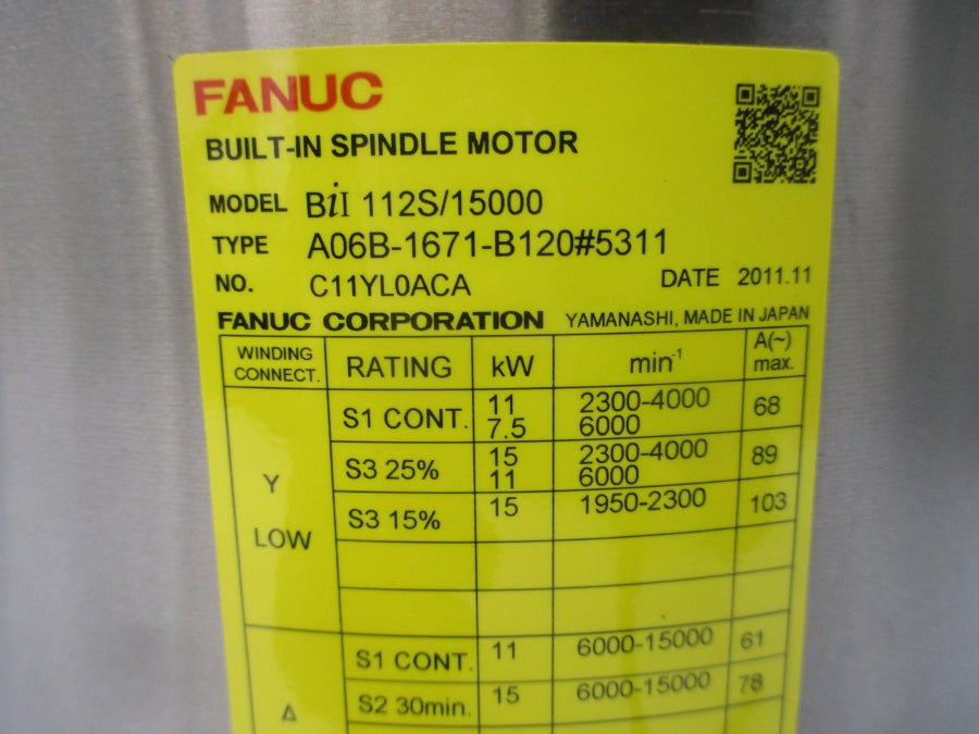 FANUC A06B-1671-B120#5311 200-230V 103A NSNP