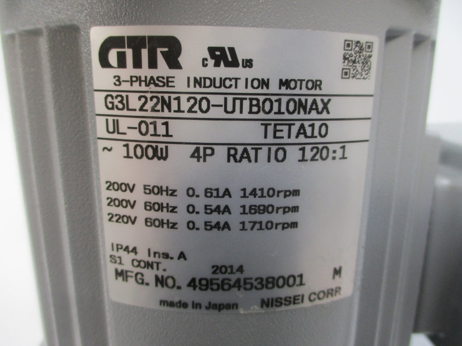 GTR G3L22N120-UTB010NAX 200/220V 0.61/0.54A NSNP