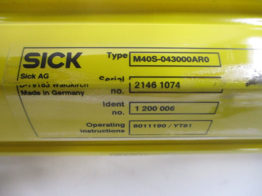 SICK M40S-043000AR0 1200006 F/W V1.03 24VDC NSNP