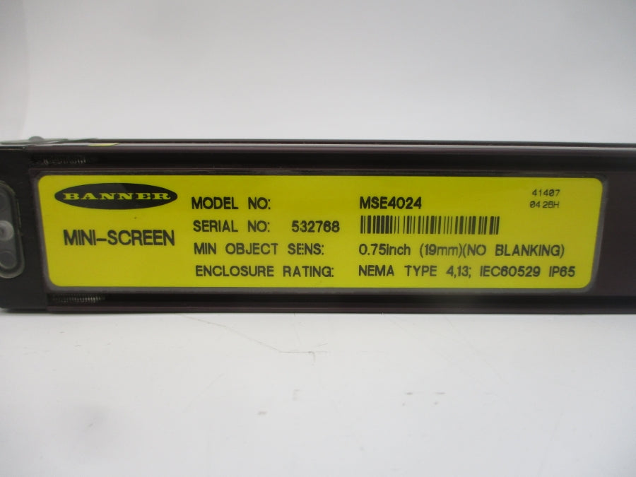 BANNER ENGINEERING MSE4024 NSNP