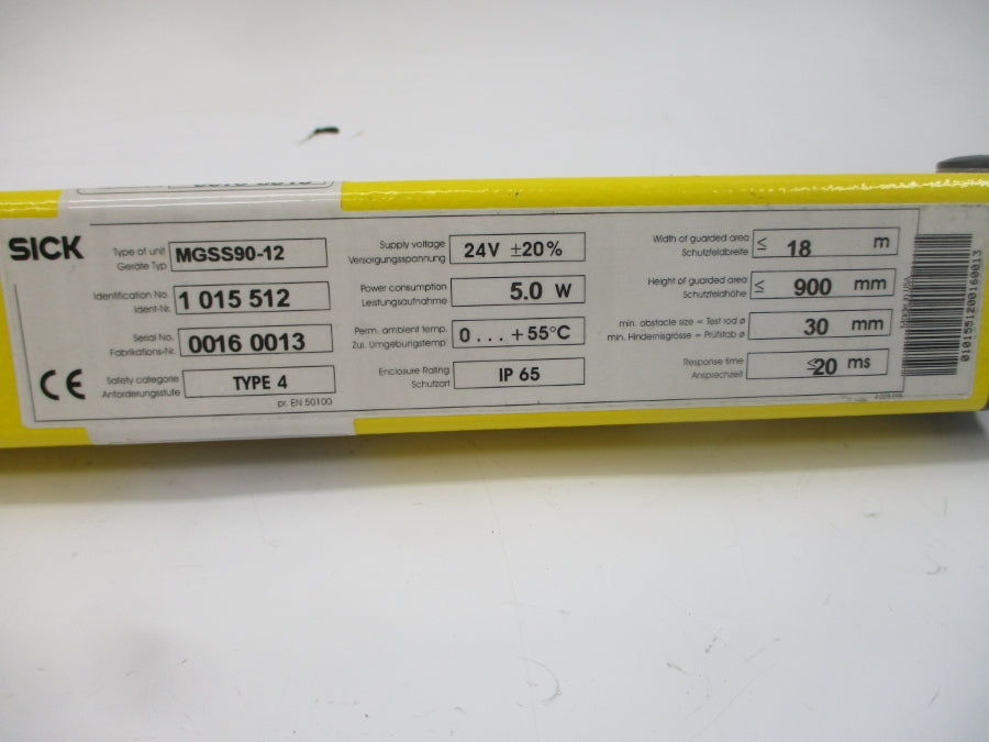 SICK MGSS90-12 1015512 24V NSNP