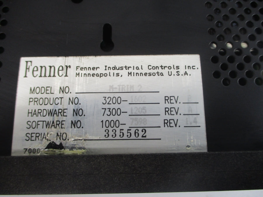 FENNER M-TRIM2 3200-1602 REV. B UNMP