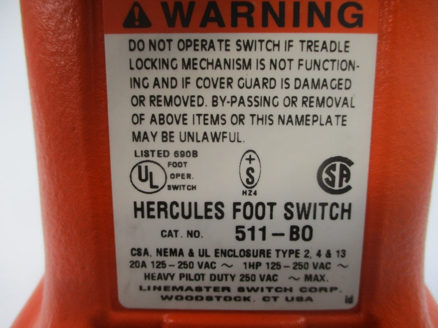 HERCULES 511-BO 125-250VAC 20A NSNP