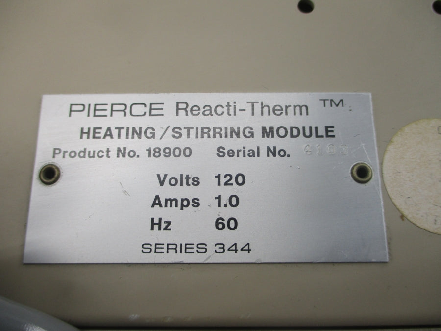 PIERCE 18900 SER. 344 120V 1.0A UNMP