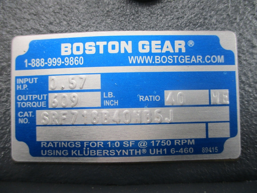 BOSTON GEAR SRF718B40NB5J NSNP