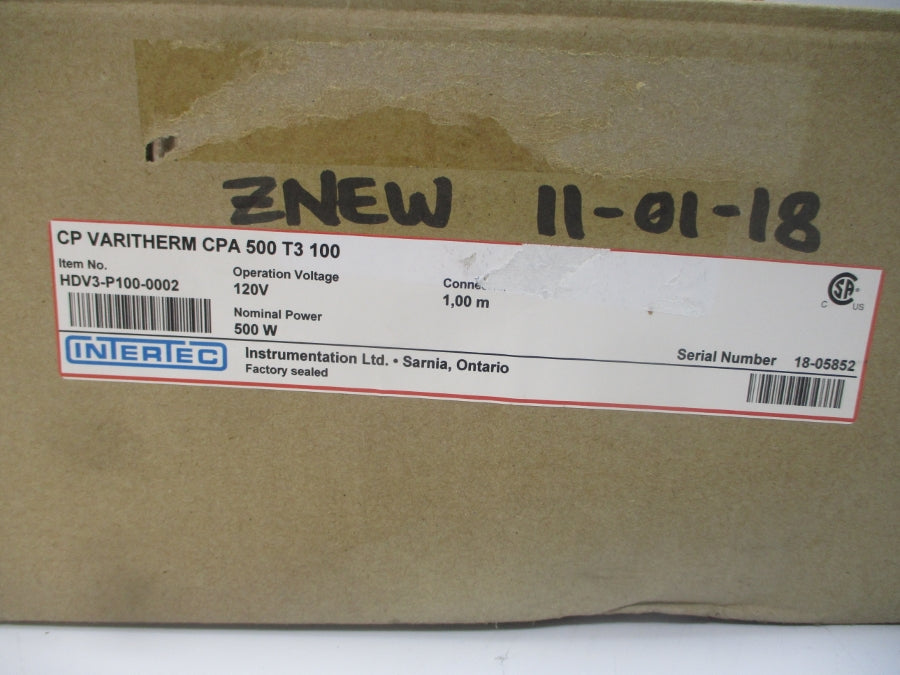 INTERTEC HDV3-P100-0002 120V NSMP
