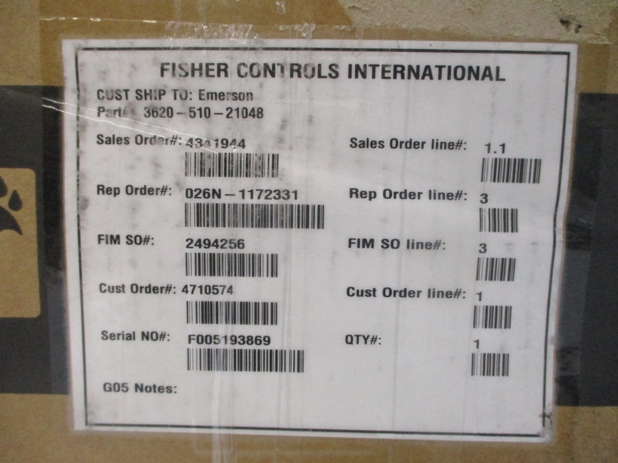 FISHER CONTROLS 3620-510-21048 30VDC NSMP