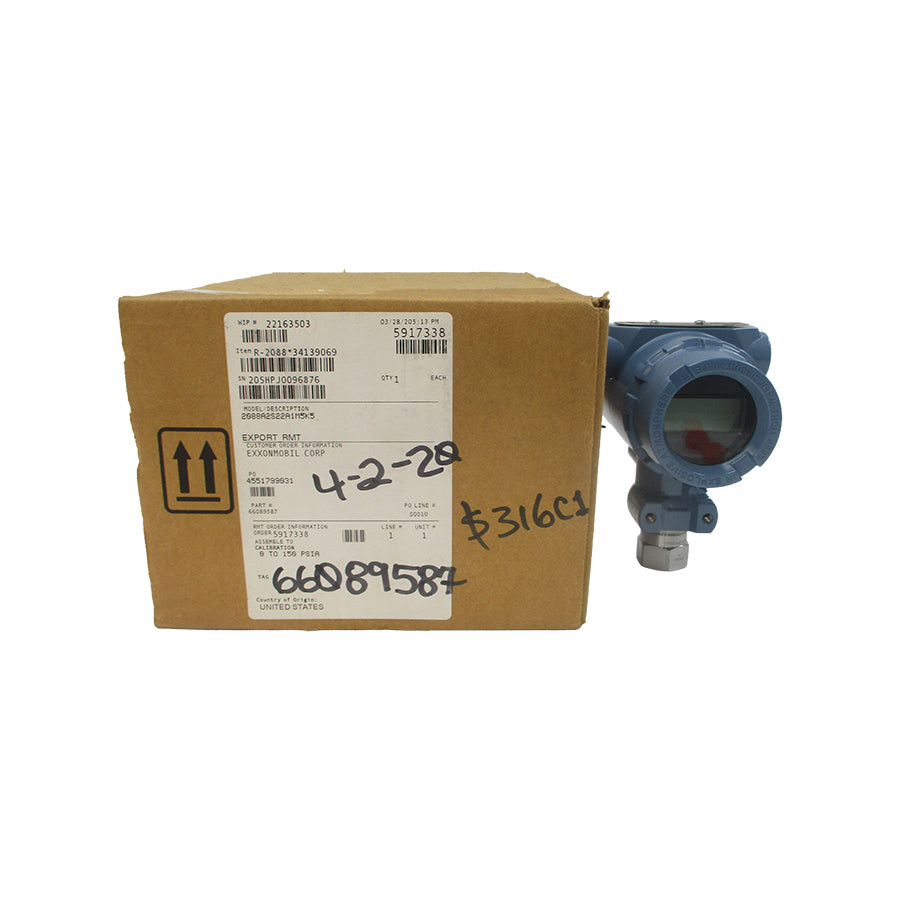 ROSEMOUNT 2088A2S22A1M5K5 10.5-30VDC 150PSI NSMP