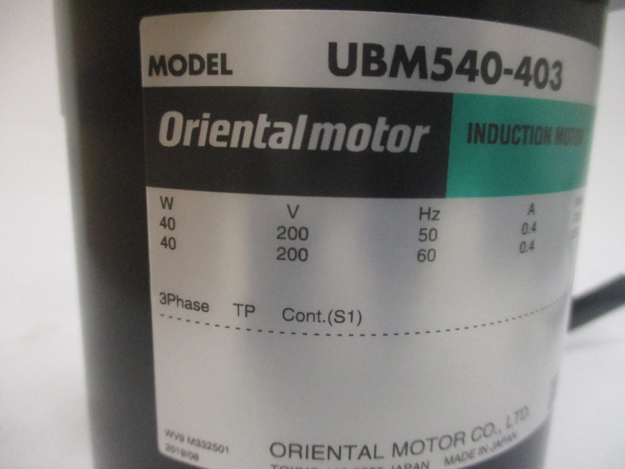 ORIENTAL MOTOR UB540-403 200VAC 0.4A NSMP