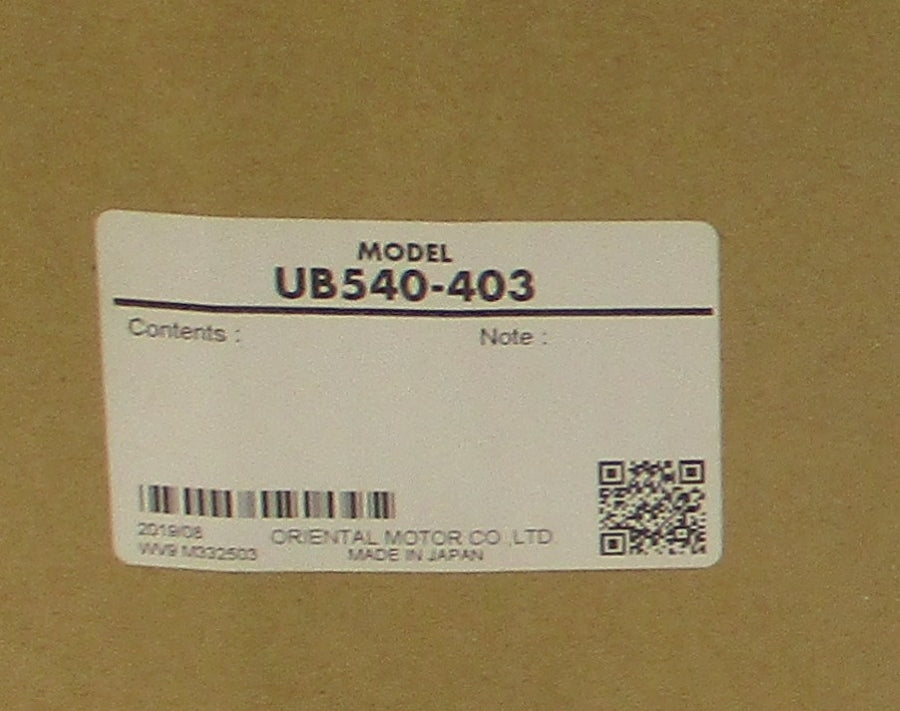 ORIENTAL MOTOR UB540-403 200VAC 0.4A NSMP