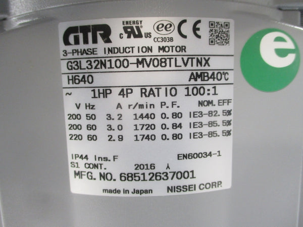 GTR G3L32N100-MV08TLVTNXH640 200/220V 3.2-3.0/2.9A NSNP