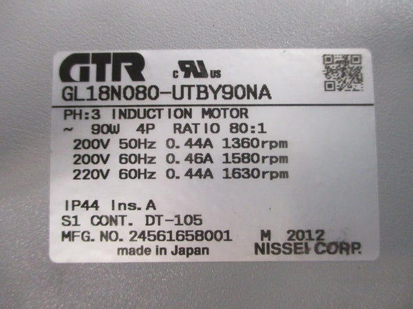 GTR GL18N080-UTBY90NA 200/220V 0.44-0.46A NSNP