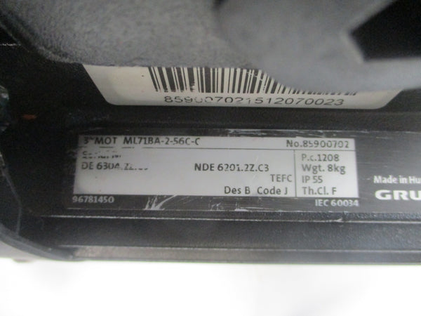 GRUNDFOS SPK8-3/2 A-WB-A-CVUV 208-230/460V 2.40-2.30/1.20A NSNP