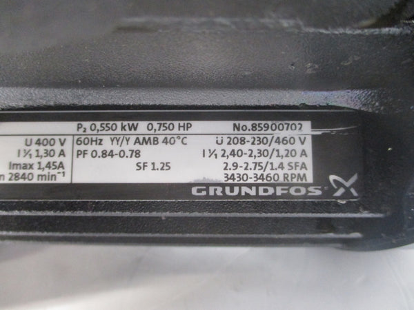 GRUNDFOS SPK8-3/2 A-WB-A-CVUV 208-230/460V 2.40-2.30/1.20A NSNP