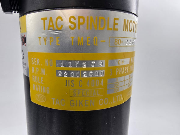 TAC GIKEN TMEQ-80-22ST 200V 2.0/1.8A NSNP