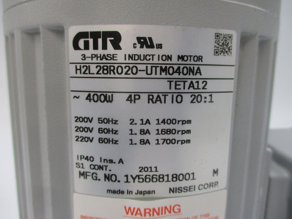 GTR H2L28R020-UTM040NA 200/220V 2.1/1.8A NSNP