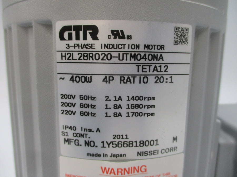 GTR H2L28R020-UTM040NA 200/220V 2.1/1.8A NSNP