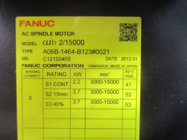 FANUC A06B-1464-B123#0021 56-220VAC 41/53A (AS PICTURED) NSNP