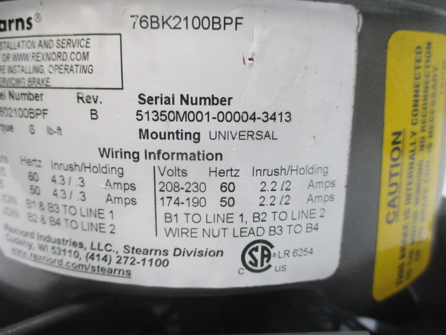 BALDOR CBM3546T 35E567P676G1 208-230/460V, 3.9-3.6/1.8A NSNP