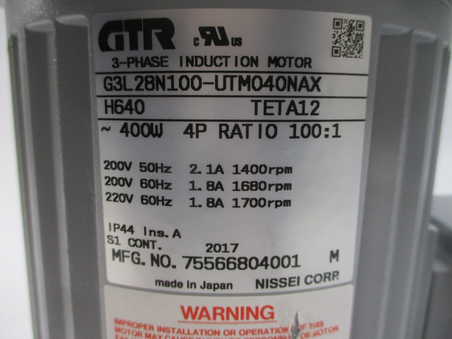 GTR G3L28N100-UTM040NAXH640 200/220V 2.1/1.8A NSNP